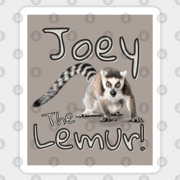 Joey The Lemur! Sticker by TJWDraws